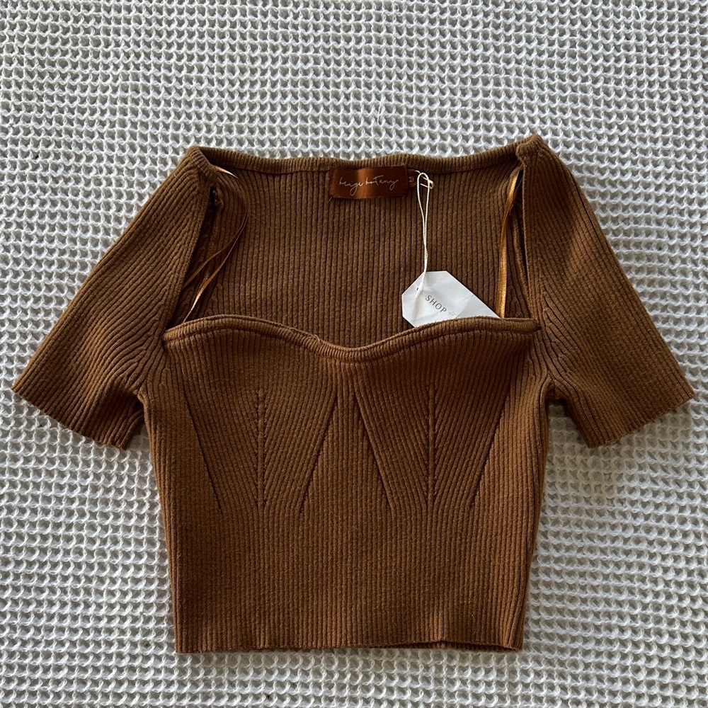 Ribbed crop top